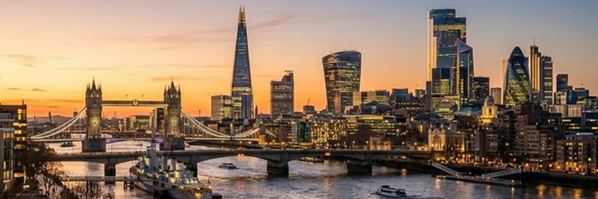 Fire door inspection services in London — London skyline at dusk